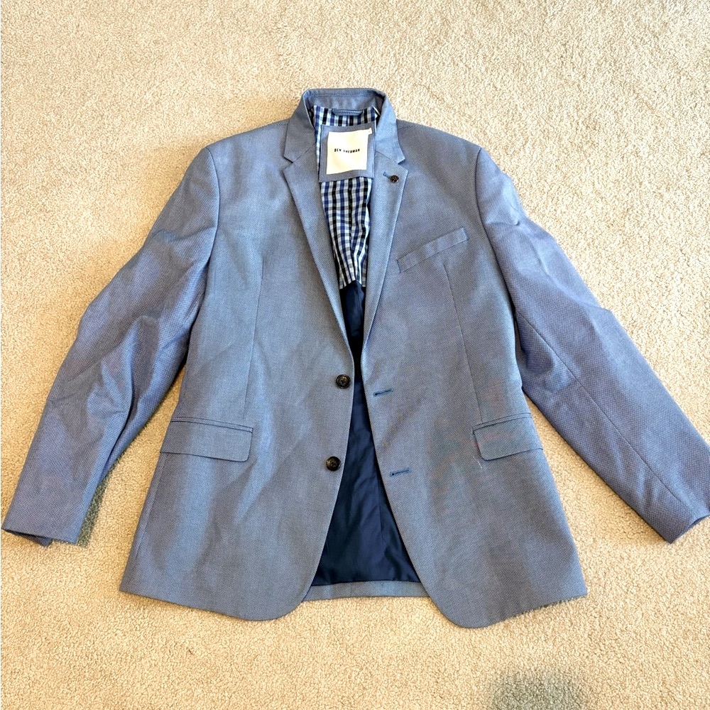 Ben Sherman Textured Blue Jacket